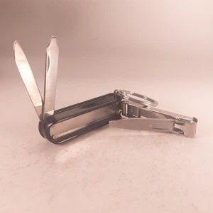 Nail Clipper Pocket Knife Chinese Homage To Victorinox Nail Clip 580 Black - Picture 1 of 5