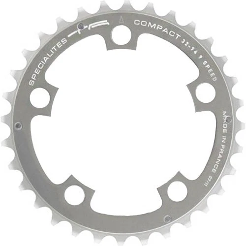 Compact 34 chainring, silver, Ø 94 center TA - Image 1 of 1