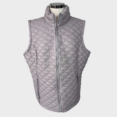 Free Country Womens XXL Silver Gray Quilted Front Zip Vest  - Image 1 of 4