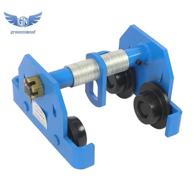 Manually Trolley 2 Ton, Steel Push Beam Trolley, Plain Trolley Crane 65-180mm - Image 1 of 4