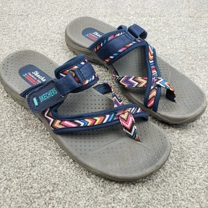 Zapatos Skechers para mujer talla 8 azules estilo de vida al aire libre sandalias cómodas ajustables - Imagen 1 de 14