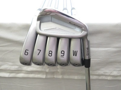 Used Ping Blueprint S Orange Dot Forged Iron Set 5-PW Project X Stiff Flex Steel - Image 1 of 4