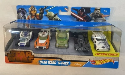 5 PACK MATELL HOT WHEELS STAR WARS R2D2 YODA DARTH VADER SKYWALKER STORMTROOPER - Image 1 of 4