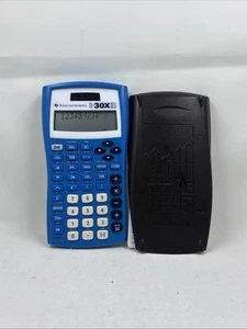Calculadora científica Texas Instruments TI 30X II S con cubierta - azul y negro - Imagen 1 de 6