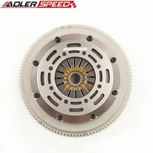 ADLERSPEED RACE/ STREET TWIN DISC CLUTCH FOR SR20DET SILVIA 240SX 200SX S13 S14 - Picture 1 of 4