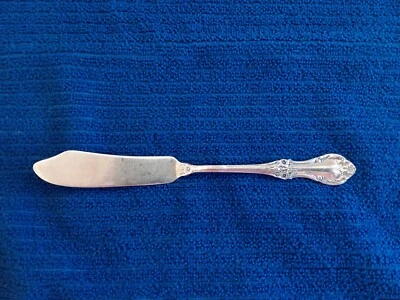 Cuchillo de mantequilla Wild Rose Master de plata esterlina internacional Foto 1 de 2