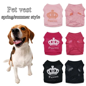 Girl Pet Dog Clothes Puppy Vest Clothing Summer T-Shirt Pet Extra Small Medium ▫ - Picture 1 of 14