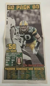 A.J. Hawk - Green Bay Packers 2010-11 Super Bowl Champs Newspaper Poster - Picture 1 of 1