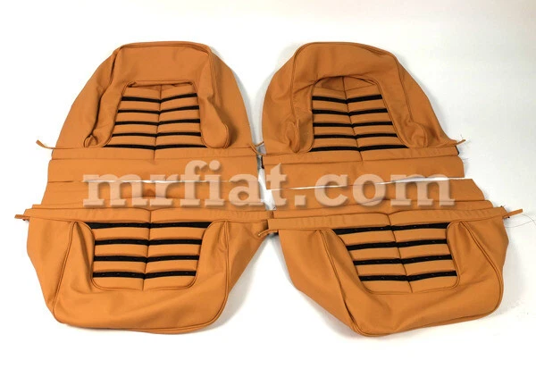 Fundas de asiento Ferrari 365 GT4 BB 512 BB tostadas con inserciones negras nuevas Foto 1 de 1