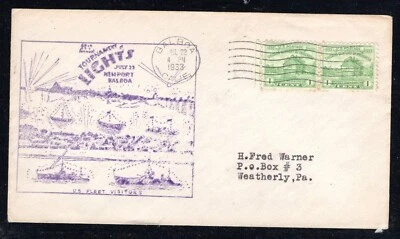 US Postal History Comm Military/Navy Fleet Visitors Tournament 1933 Balboa CA - Image 1 of 2