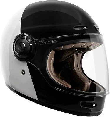 Casco retro completo de fibra de vidrio para motocicleta TORC T1 Newport - DOT ECE 22.05 Foto 1 de 2