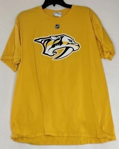 NHL Fanatics Predators Erwachsene Männer einfarbig gelb Grafikdruck Kurzarm T-Shirt - Bild 1 von 5
