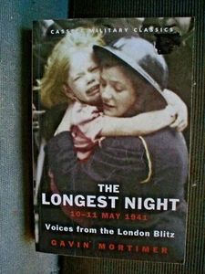 s BOOK PAPERBACK  MILITARY WAR 366 PAGES WW11 THE LONGEST NIGHT LONDON BLITZ - Picture 1 of 3