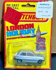 Vintage 1980 Matchbox Lesney Superfast #21 Renault Le Car, Silver, 1/64, LONDON - Picture 1 of 3