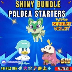 Pokemon Scarlet And Violet ✨6IV Sprigatito, Fuecoco, & Quaxly ✨BUNDLE 🚀 - Picture 1 of 3