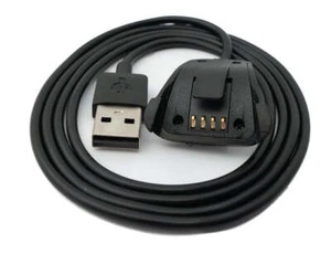 USB 2.0 Kabel 100 cm Ladekabel für TomTom Runner 2 3 Spark 3 Smartwatch Schwarz - Afbeelding 1 van 5