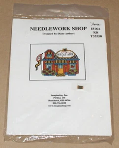 Imaginating "Needlework Shop" Cross Stitch Kit w/ Embellishment NIP - Picture 1 of 2