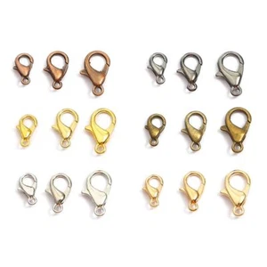 Metal Lobster Claw Clasps - Bracelet Necklace End Connector Jewelry Making Hooks - Picture 1 of 20