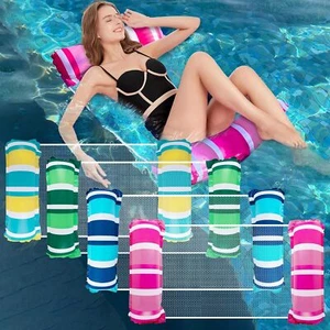 4 Pack Inflatable Pool Float Hammocks, 4-in-1 Water Floating Mesh Chair for Adul - Picture 1 of 8