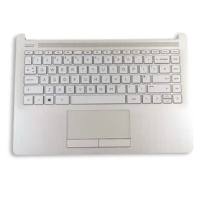 UK Snow White Keyboard & Palmrest Assembly for HP Envy 14-DK, 14-CF & 14-DF - Picture 1 of 1