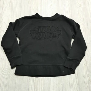 Gap Star Wars Sweatshirt Youth Kids Boys M (8) Fleece Crew Neck Embroidered - Picture 1 of 8