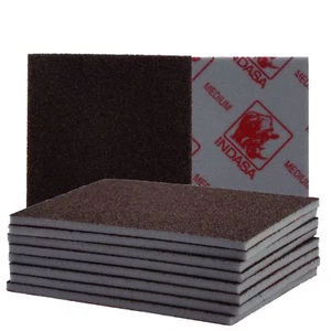 Pad levigatrice spugna Indasa 115 x 140 mm medio 10 cuscinetti forniti uso umido o asciutto - Foto 1 di 3