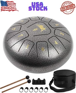 Steel Tongue Drum Panda Drum 11 Notes 10 Inch Tank drum percussion - Picture 1 of 8