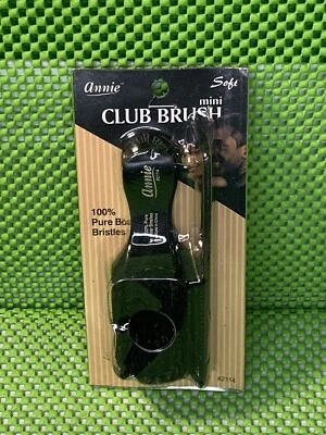 Annie Mini Club Soft Brush #2111 With 4.8” Pocket Comb 100% Pure Boar Bristles - Image 1 of 4