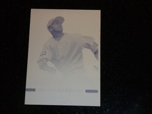 DEVEN MARRERO 1/1 BASEBALL CARD PRINTING PLATE 2012 RIZE DRAFT MARLINS DBACKS