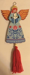 Ashland Christmas Noel Wooden Angel 10 In High Hanging Decorative Painted - Picture 1 of 5