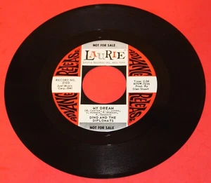 DINO & THE DIPLOMATS "My Dream" 1961 RARE PROMO DOOWOP 45 on LAURIE -NM HEAR IT! - Bild 1 von 2