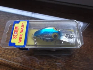 Older Pre Rapala Storm Wee Wart,XV-112, Metallic Silver Blue Herringbone - Picture 1 of 5