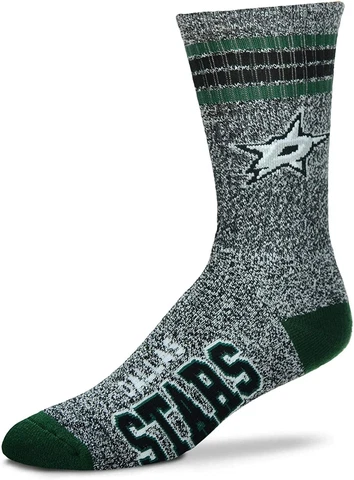 New Pair Dallas Stars Marbled Gray Green Socks NHL Hockey Socks Gift Mens Large Cover