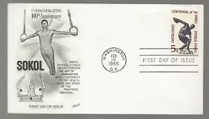 US Scott #1262, First Day Cover 2/15/65 Washington DC Single Physical Fitness - Picture 1 of 1