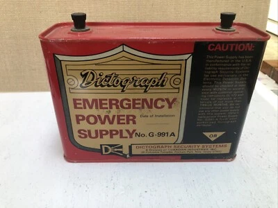 Vintage 50s Dictograph Emergency Power Supply No.G—991A Security System - Image 1 of 4