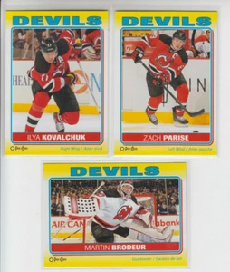 12/13 OPC New Jersey Devils Stickers 3 Cards - Brodeur Parise Kovalchuk - Picture 1 of 2