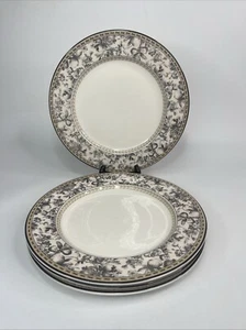 Lot 4 Royal Doulton Studio Provence Noir 10 3/4" Dinner Plate - French County - Picture 1 of 6