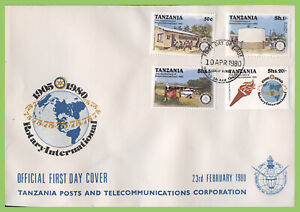 Tanzania 1980 Rotary International 75th Anniversary set First Day Cover