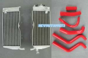 Red L&R Aluminum Radiator & Hose For Honda CR250R CR250 CR 250 R 1990-1991  - Picture 1 of 9