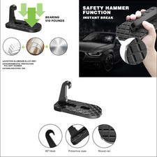 Car SUV Doorstep Easy Access to Rooftop w/Safety Hammer Metal Folding