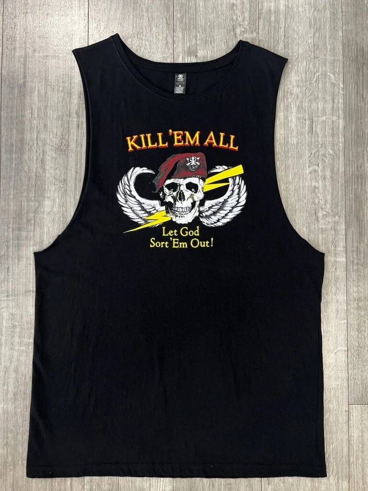 Camiseta sin mangas Blink-182 Travis Barker Kill em para hombre talla mediana Foto 1 de 1