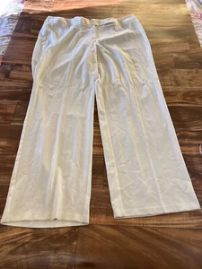 Women’s Dress/Work Slacks Winter White Plus Size Straight Leg Trousers Size 22T - Picture 1 of 14