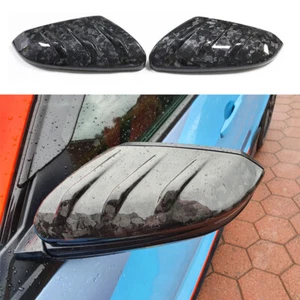 For Honda Civic 2016-2021 Forged Carbon Fiber Rear View Side Mirrors Cover 2pcs - Picture 1 of 9