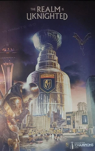 Vegas Golden Knights 2023 Stanley Cup Champions Poster Version 2 Cover