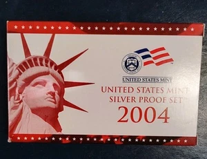 2004-S US Silver Proof Mint Set 10 Coins 20 - Picture 1 of 4