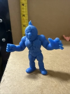 Muscle Men Mattel M.U.S.C.L.E. Figura de lucha libre Kinnikuman #57 Grandes medias AZUL Foto 1 de 4