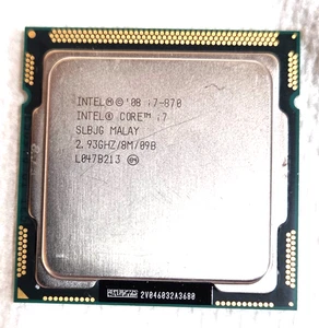 CPU de escritorio Intel Core i7-870 SLBJG 2,93 GHz (Turbo 3,60 GHz) 8M 4 núcleos LGA-1156 - Imagen 1 de 1