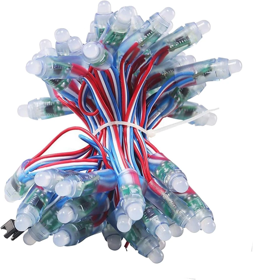 Rextin Ws2811 Pixels Digital Addressable LED String Lights Waterproof RGB Full