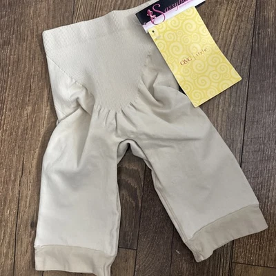 Panty de control de piernas Sassybax para mujer talla mediana ropa moldeadora suavizante beige nude Foto 1 de 4