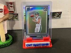 2024 Panini Donruss Optic Jordan Travis Rated Rookie RC Silver Prizm Holo Jets - Picture 1 of 2